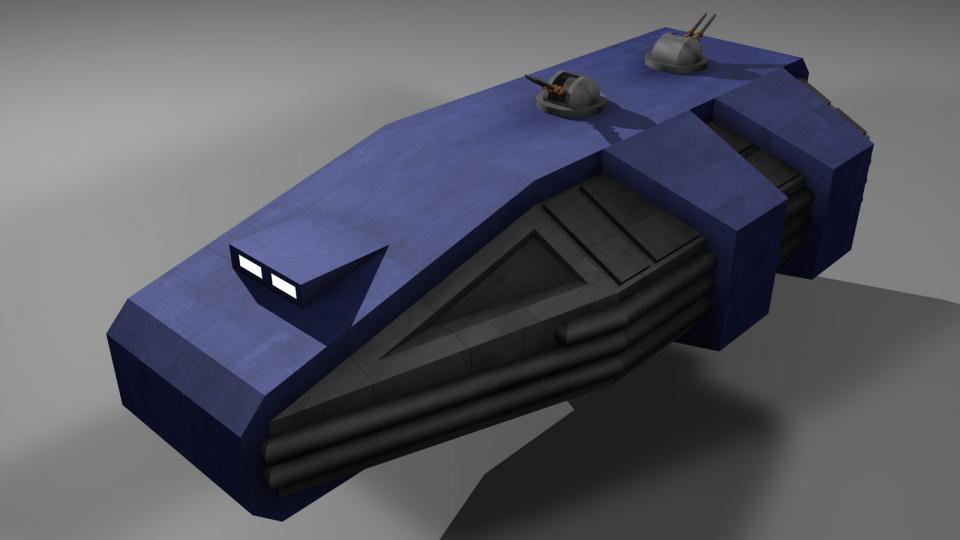 Die menschlichen Schiffe waren nicht sonderlich vielfältig. Wenn der Spieler im menschlichen Territorium bleiben wollte, war der Freight-Courier wohl eine gute Wahl. Er war ein widerstandsfähiges Frachtschiff, entwickelt um Fracht an gefährlichere Orte zu bringen, und Blockaden zu durchbrechen.