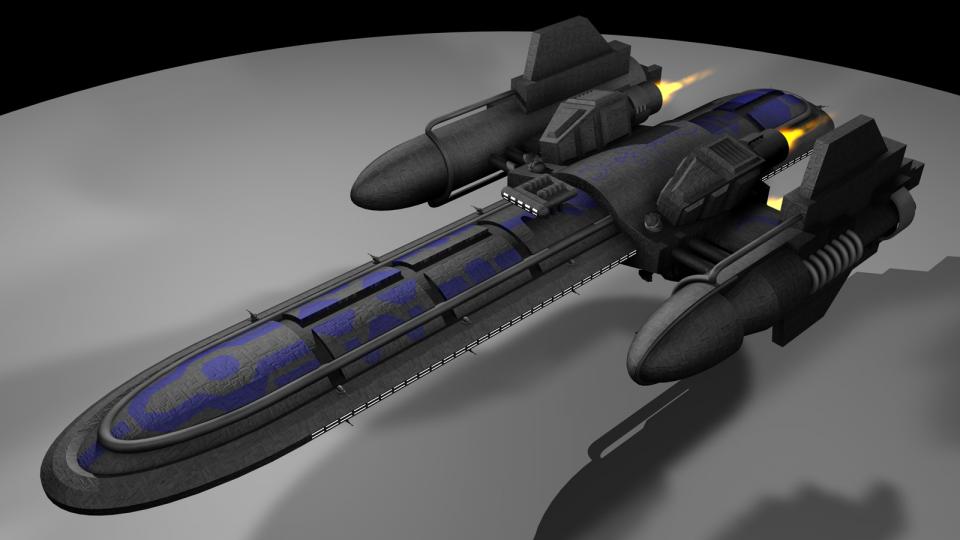 Die Freefall-Klasse ist ein nichtmodularer Frachter. Ich benutzte dieses Schiff als Donaan Frachter in meinem EVN-TC Dark Swarm, der leider nie beendet wurde. Erstellt November 2004