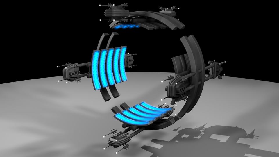 Hyperraumtore bilden eine Verbindung zu entfernten Gegenden der Galaxis. Während normales Reisen mit Überlichtgeschwindigkeit Wochen oder Monate dauern würde, ist die Verbindung zwischen zwei Hyperraumtoren so schnell, dass dieselbe Distanz binnen Minuten, oder maximal Stunden, passiert werden kann. Erstellt Juli 2009