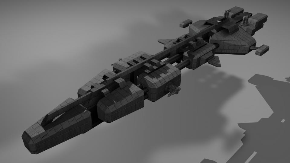 Die Mammoth ist ein großer Frachter. Sie wurde von einen Schiff aus EVE Online inspiriert. Erstellt 2008