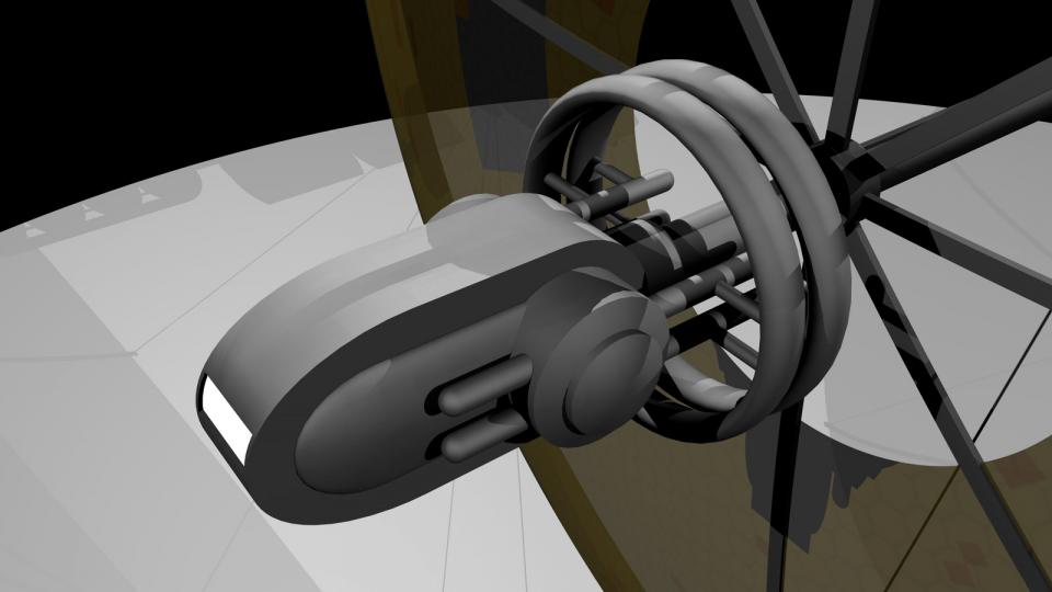 Das Brückenmodul einer Highlighter kann abgedockt werden. Es dient als Landemodul und Rettungskapsel.