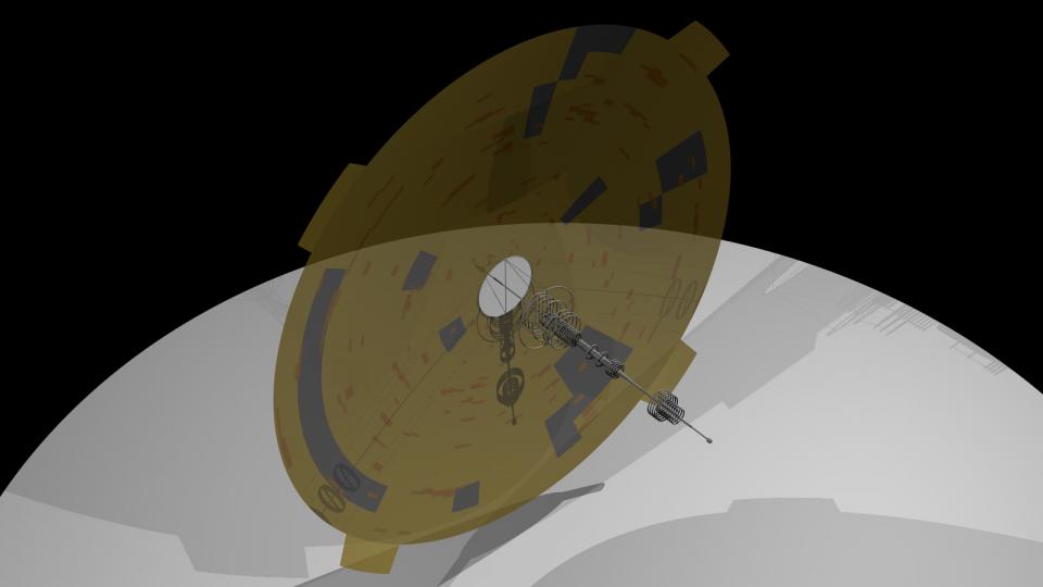 Die Spire ist ein ziviles Schiff der Ith'hijori, und eine der schnellsten Schiffsklassen, die sie haben. Anders als die Aurora verwendet sie ein spezielles Gewebe für ihr Solarsegel, und hat keine Triebwerke. Die Ansammlung aus Ringen bilden einen extrem mächtigen Bussardantrieb. Erstellt Mai 2011